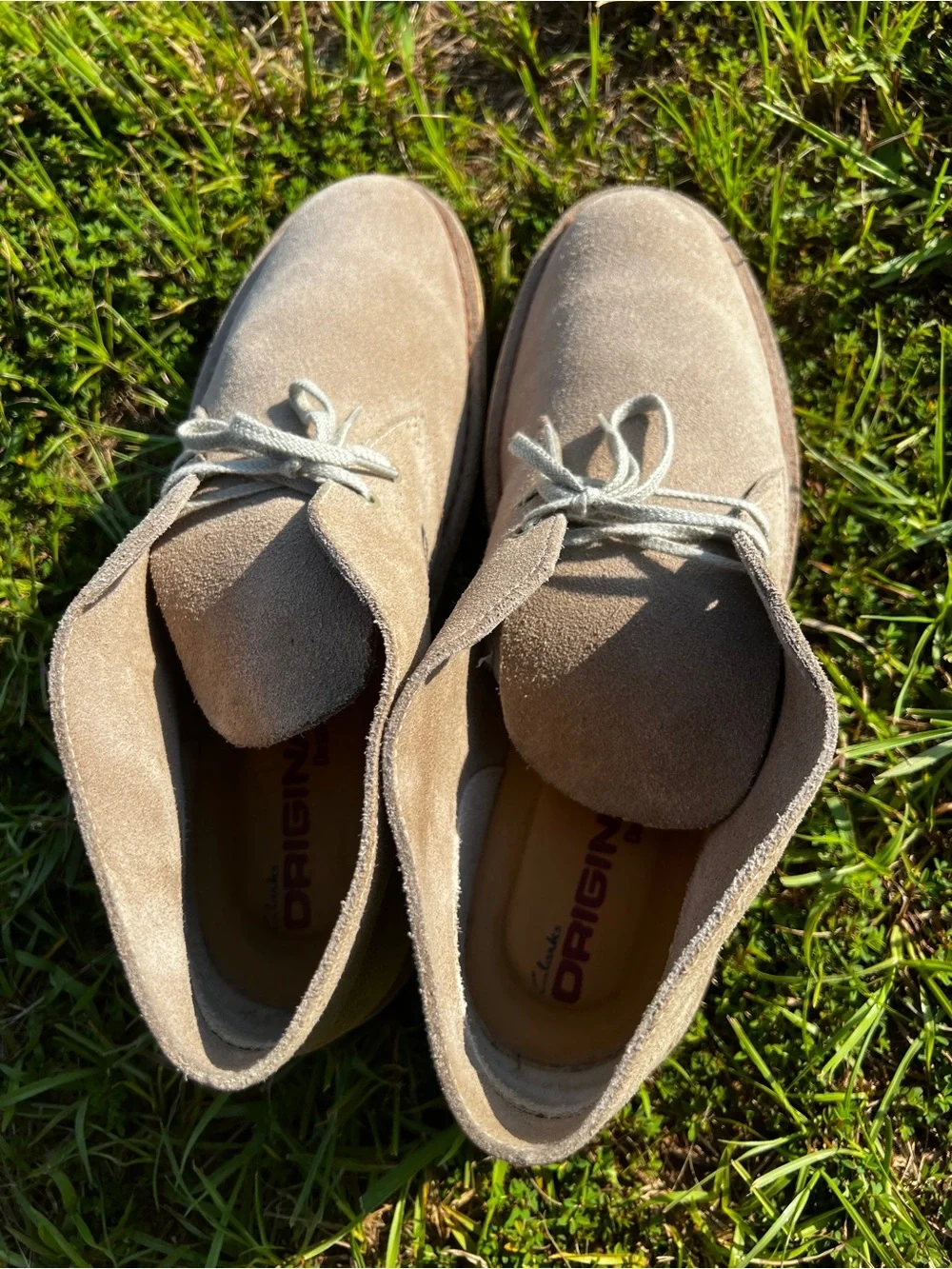 Clarks clean lightly
